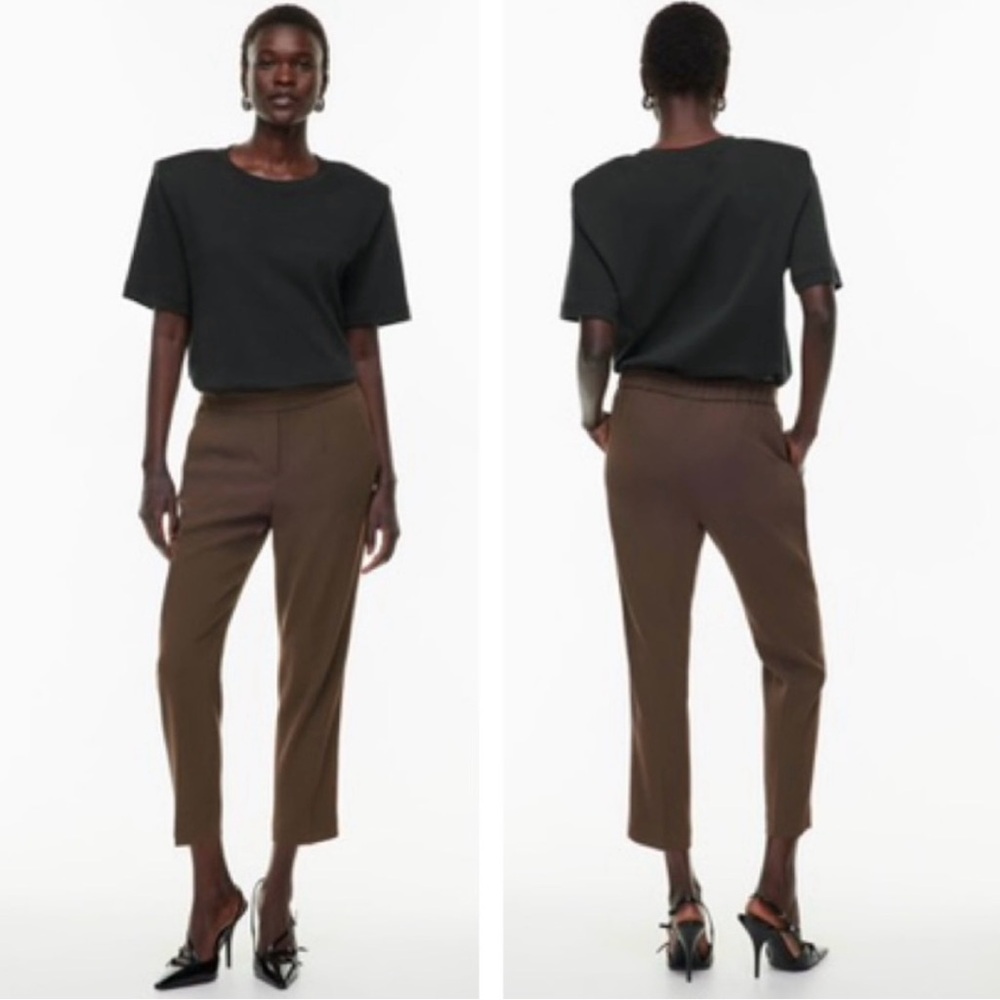 Aritzia Babaton Conan Cropped Pant Brown Size 2 #99347